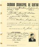 Registo de matricula de cocheiro profissional em nome de Silvestre Duarte Pedroso, morador em Ranholas, com o nº de inscrição 589.