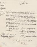 Circular dirigida ao presidente da Câmara Municipal de Colares proveniente de Pedro José de Oliveira, secretário geral interino, referente ás contas do ano económico de 1853.