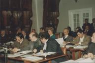 Sessão da Assembleia Municipal de Sintra na sala da Nau do Palácio Valenças.
