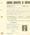 Registo de matricula de carroceiro de 2 ou mais animais em nome de Manuel Francisco Júnior, morador em Venda Seca, com o nº de inscrição 1876.