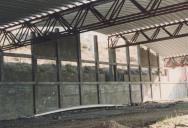 Complexo desportivo do Hockey Clube de Sintra durante as obras de construção.