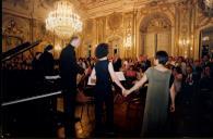 Concerto de Maria João Pires, Augustin Dumay, Gérard Caussé, Ariane Granjon e Jian Wang durante o Festival de Musica de Sintra, na sala da música do Palácio Nacional de Queluz.