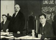 Lenin en la presidencia del I Congresso de la Komintern