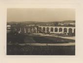 Vista parcial do Bairro de Ponte Pedrinha e Aqueduto das Águas Livres em Queluz.