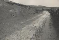 Troço da estrada entre Pedra Furada e Negrais durante os trabalhos os trabalhos de requalificação.