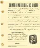 Registo de matricula de cocheiro profissional em nome de Daniel Dias de Abreu, morador no Cacém, com o nº de inscrição 740.