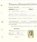 Registo de matricula de carroceiro em nome de Gertrudes Maria, moradora na Aldeia Galega, com o nº de inscrição 1647.