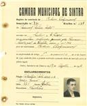 Registo de matricula de cocheiro profissional em nome de Manuel Matos Melo, morador em São Pedro, com o nº de inscrição 730.