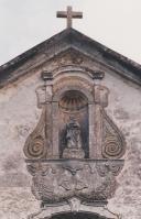 Nicho com a imagem de Santa Ana do Carmo, no convento carmelita de Gigarós.