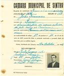 Registo de matricula de carroceiro de 2 ou mais animais em nome de João Francisco, morador em Lourel, com o nº de inscrição 1877.