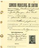 Registo de matricula de cocheiro profissional em nome de Carlos Henrique Rosa Cristo, morador em Ranholas, com o nº de inscrição 799.
