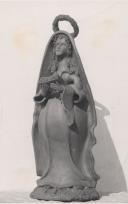 Estatueta de Nossa Senhora do Ó no Museu José Franco sito no Sobreiro.