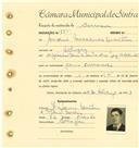 Registo de matricula de carroceiro em nome de António Marques Martins, morador em Albogas, com o nº de inscrição 1799.