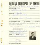 Registo de matricula de carroceiro de 2 ou mais animais em nome de António de Freitas, morador em Agualva, com o nº de inscrição 2362.