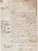 Carta de Marçal da Costa Barradas dirigida a Joaquim Pereira Macedo relativa a um negócio do Marquês de Marialva.