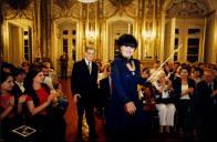 Público a assistir ao concerto de Liana Issakadze / Sequeira Costa, na sala da música, no Palácio Nacional de Queluz, durante o Festival de Música de Sintra.