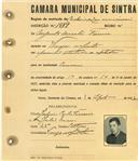 Registo de matricula de carroceiro de 2 ou mais animais em nome de Augusto Duarte Ferreira, morador na Várzea de Sintra, com o nº de inscrição 1989.