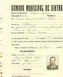 Registo de matricula de cocheiro amador em nome de Frederico Manuel de Freitas Vidal, morador em Albarraque, com o nº de inscrição 660.