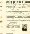 Registo de matricula de cocheiro profissional em nome de Manuel dos Santos, morador na Barata, com o nº de inscrição 940.