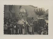 Procissão com a Imagem de Nossa Senhora do Cabo Espichel nas festas da Freguesia de São Pedro de Sintra.