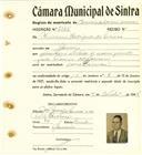 Registo de matricula de carroceiro de 2 ou mais animais em nome de Veríssimo Rodrigues da Fonseca, morador em Gouveia, com o nº de inscrição 2145.