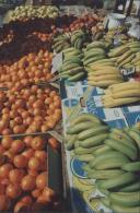 Venda de frutas no mercado municipal da Estefânia.