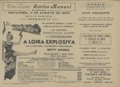 Programa do filme "A Loira Explosiva" com a participação de Betty Grable, Cesar Romero, Rudy Valle e Olga San Juan.