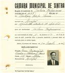 Registo de matricula de cocheiro profissional em nome de Ludgero Filipe Leiria, morador no Mucifal, com o nº de inscrição 1089.