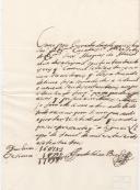 Recibo de pagamento de 17.980 réis de foro que o Marquês de Marialva pagou, por seu procurador Félix Pereira do Rego por suas quintas em Marvila, pertencentes ao Conde de Vila Nova.