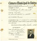 Registo de matricula de carroceiro de 2 ou mais animais em nome de Ambrósio Matias Duarte, morador no Sabugo, com o nº de inscrição 2338.