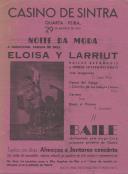 Programa da Noite da Moda, com a participação do grupo de baile Eloisa y Larriut, no dia 29 de agosto de 1945.