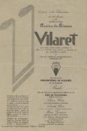 Programa de Variedades com a participação de Vilaret, Clara Weitz, Linda Rose e Mimi Gaspar no dia 03 de setembro de 1949.
