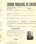 Registo de matricula de cocheiro amador em nome de Mário Batista Pereira da Costa, morador no Sabugo, com o nº de inscrição 639.