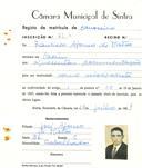 Registo de matricula de carroceiro em nome de Francisco Afonso de Matos, morador no Cacém, com o nº de inscrição 2109.