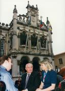 Edite Estrela, Presidente da Câmara Municipal de Sintra, na receção a Mikhail Gorbatchov.