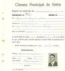 Registo de matricula de carroceiro em nome de Manuel Miguel Baleia, morador em Almorquim, com o nº de inscrição 2194.