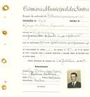 Registo de matricula de cocheiro profissional em nome de Jorge da Silva Azevedo, morador em Albarraque, com o nº de inscrição 1180.