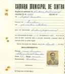 Registo de matricula de cocheiro profissional em nome de Rafael Mendes, morador em Queluz, com o nº de inscrição 1118.