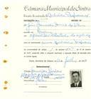 Registo de matricula de cocheiro profissional em nome de João Francisco Gomes da Silva, morador em Queluz, com o nº de inscrição 1196.