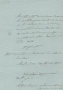Carta de António Joaquim Valente, secretário da Comissão da Albergaria de Montelavar, ao Administrador do Concelho de Sintra, referente ao orçamento da Albergaria de Montelavar, do ano de 1858.
