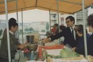 Visita de Rui Silva, Presidente da Câmara Municipal de Sintra, ao Mercado de Fanares.