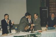 Rui Silva, presidente da Câmara Municipal de Sintra, no almoço de aniversário do Sporting Clube de Lourel.