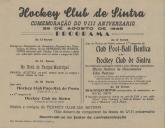 Programa das Comemorações do VIII Aniversário do Hóquei Clube de Sintra com as várias iniciativas a realizar a 29 de agosto de 1948.