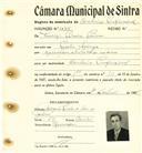 Registo de matricula de cocheiro profissional em nome de Luís Pereira Paiva, morador na Penha Longa, com o nº de inscrição 1045.