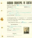 Registo de matricula de carroceiro de 2 ou mais animais em nome de João Morais, morador em Vale de Lobos, com o nº de inscrição 1903.
