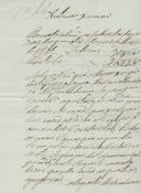 Carta de Manuel do Nascimento feitor das casas do Marquês de Marialva relativa às folhas da despesa do mês de Março de 1826 das suas Quintas.