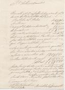 Carta do fiscal do Duque de Lafões Manuel do Nascimento relativa às folhas das despesas das Quintas de Sintra do mês de Novembro de 1824.