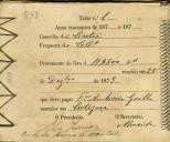 Pagamento do imposto de rendimento de foros de pomares, terras e vinhas referente ao ano de 1879.
