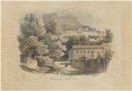 Vue prise de Rio de Porto [Material gráfico] / Celestine Brelaz. – Lisboa : Manuel Luís da Costa, 1840. – 1 litografia : papel, col. ; 24 x 34 cm.