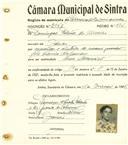 Registo de matricula de carroceiro de 2 ou mais animais em nome de António Dinis Ferreis, morador no Penedo, com o nº de inscrição 2055.